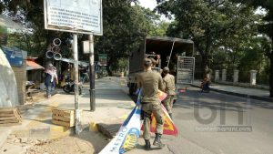 Jelang Asean Games Satpol PP Kota Cilegon Lakukan Penertiban Spanduk Liar_Foto Bantenhariini.BHI