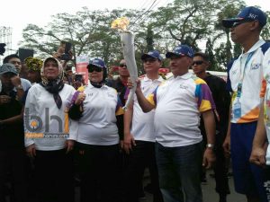Kirab Obor Asian Games Meriah_foto bantenhariini.Bhi