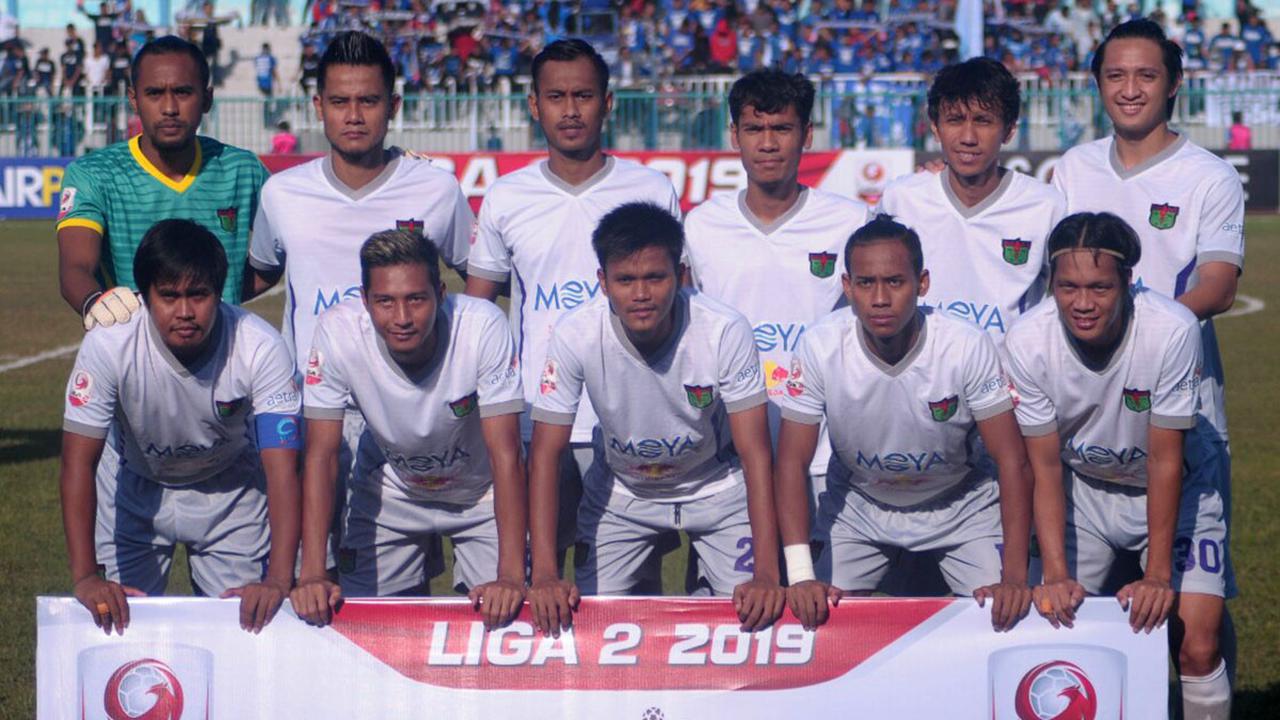 Skuat Persita Tangerang saat melawan PSCS Cilacap. (Bolacom/Vincentius Atmaja)